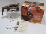 New Vintage Pyrex 10 Cup Glass Coffee Pot And Insert. Fixed Price $20.40.