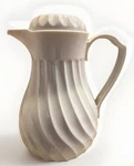 Vtg White Thermos Server Hot Cold Coffee Carafe Insulated By Hormel Connoisserve. Fixed Price $16.00.