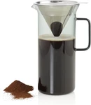 Adhoc 1L Pour Over Coffee Maker Glass Stainless Filter Manual Brewer - Nib. Fixed Price $39.72.