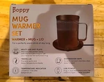 Poppy Mug Warmer Set Coffee Led Lid Usb Powered Stainless Steel. Fixed Price $8.95.
