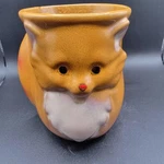 Gc Giftcraft Red Fox Drip Glaze Stoneware Coffee Mug Warming Handle. Fixed Price $13.99.