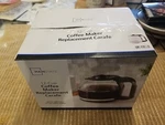 Mainstays Or B&d Replacement Carafe :: 12-CUP Glass Pitcher, Dishwasher Safe. Fixed Price $6.50.