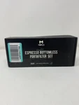 Silver Brown Ergonomic Handle Espresso Bottomless Portafilter Set By Morils. Fixed Price $45.82.
