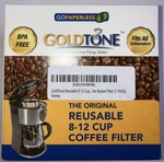 Goldtone Coffee Filter The Original Resuable 8-12 Cup Stainless-steel Woven Mesh. Fixed Price $6.98.