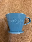 Creano Xxl Porcelain Coffee Dripper Ceramic Cone Brewer - Filter Size 4 Blue. Fixed Price $34.99.