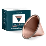Coffee Filter Pour Over Cone Dripper Paperless Reusable Titanium Copper Ovalware. Fixed Price $40.65.