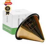 Barista Warrior Reusable Coffee Filter - Stainless 03, Gold Titanium Coated. Fixed Price $58.98.