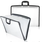 2 Pack 11 17 Art Portfolios, Expanding File Organizer With 13 Pocket For Ar.... Fixed Price $68.55.