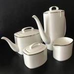 Library Lane Platinum Set 4 By Kate Spade Lenox Teapot, Coffee Sugar .. Fixed Price $256.52.