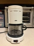 Braun Aromaster Model 3075 4-CUP Coffee Maker White. Fixed Price $38.00.