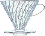 Hario V60 Plastic Coffee Dripper, Size 03, Clear. Fixed Price $19.34.