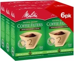 Melitta #2 Cone Coffee Filters, Natural Brown, 100 Count (pack 6), 600 Total. Fixed Price $37.74.