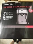 Geek Chef Espresso & Cappuccino Maker Machine GCF20A Commercial Style Bar. Fixed Price $90.00.