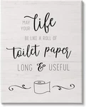 Stupell Industries Life Like Toilet Paper Roll Long And Useful Phrase,.... Fixed Price $106.86.