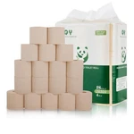 Bamboo Toilet Paper 4 Ply 18 Rolls 200 Sheets Unbleached Eco Friendly Qingya. Fixed Price $51.99.