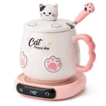 Coffee Mug Warmer & Cute Cat Set, Beverage Cup For Desk Home Office. Fixed Price $42.30.