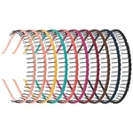 Framendino, 10 Pack Ribbon Wrapped Metal Headbands With Teeth Comb Hair Hoop .... Fixed Price $17.75.