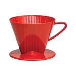 Hic Coffee Cone, Red, Number 2-SIZE Filter, Brews To 6-CUPS. Fixed Price $15.24.