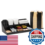 Mind Reader Cup Carousel And Condiment Organizer Set, Countertop Org, Coffee Bar. Fixed Price $68.07.