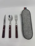Premium Quality Stainless Steel Travel Utensils Set With Case, Healthy &. Fixed Price $14.95.