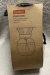 Bodum 11571-109 Pour Over Coffee Maker With Permanent Filter, Glass, 34 Ounce. Fixed Price $11.02.