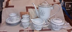 Noritake Bluebell 5558 Japan Flowers Platinum Coffee Pot Set. Fixed Price $48.00.