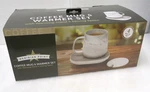 Meridian Point Coffee+ Tea Mug & Warmer Set W/warming Stand Stirring Spoon 4PC. Fixed Price $20.00.