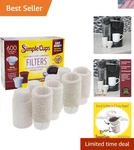 Eco-friendly 600 Count Disposable Coffee Filter Set For Single Serve Brewers. Fixed Price $52.50.