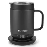 Happiness Smart Heated Coffee MUG,16OZ Rechargeable Electric Self Heating Tem.... Fixed Price $140.85.