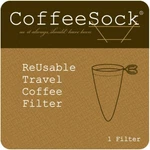 Reuseable Travel Organic Cotton Filter Camping Coffeesock Made Usa. Fixed Price $19.77.