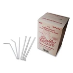 Berkley Square Individually Wrapped Straws, 7.75", Polypropylene, White, 400/BOX. Fixed Price $15.02.