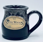 Swiss Woods Deneen Pottery Coffee Mug Drip Glaze Cup Lancaster Pa Gray Grey 16. Fixed Price $13.58.