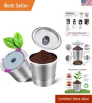 Noalto Reusable Cups And Coffee Pods,universal Stainless Steel For Keur. Fixed Price $15.29.