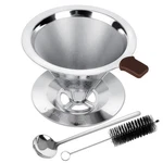 Pour Over Coffee Dripper, Loofore Stainless Steel Filter, Metal Cone.... Fixed Price $17.73.