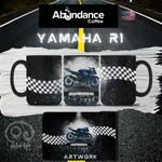 Artist Branded Coffee Mug "yamaha R1" 15OZ Cup Abundance. Fixed Price $30.49.