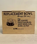 Pyrex Lepot Glass Coffee Replacement 10 Cup Flavor Saver Cover New In Box. Fixed Price $13.95.