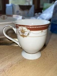 Pegasus Fine Porcelain China Gold And Red On White Coffee Tea Cup. Fixed Price $12.99.