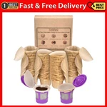 Delibru Unbleached K Cup Filters With Lid For Reusable Coffee 300 Pcs (brown). Fixed Price $55.99.