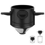 Yanyole Pour Over Coffee Maker,portable Stainless Steel 1 Cup (mini), Black. Fixed Price $13.99.