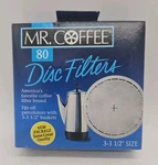 Vintage Mr Coffee 3-3 1/2 Filters D1305 Percolator Baskets 80 Pack New. Fixed Price $5.99.