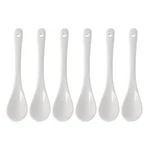 Mosuji Set 6 Premium White Porcelain Coffee Spoons For Espresso, Tea, Sauc.... Fixed Price $13.34.