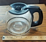 Mr. Coffee Replacement 12-CUP Glass Carafe, Black PLD12-1, BVMC-SJX33GT. Fixed Price $7.95.