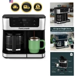 Dual Brew Coffee Maker 12 Glass Carafe & Single Serve K-cup Combo Pro.... Fixed Price $155.61.