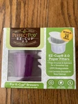 Perfect Pod Ez-cup 2.0 Purple Refillable Coffee Capsule Keurig + 25 Filters. Fixed Price $11.95.