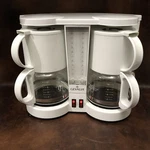 Gevalia Dual Double Coffee Maker Model C-59A White Seldom Used. Fixed Price $69.99.