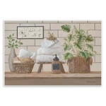 Stupell Industries Comforting Bathroom Spa Still Life Wood Wall Art, Design B.... Fixed Price $28.88.