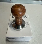 Motta Metallurgica 54 Mm Coffee/espresso Brown Tamper With Stainless Steel Flat. Fixed Price $35.95.