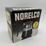 Vintage (1981) Norelco 12 Cup RP4 Glass Coffee Pot Replacement Carafe With Box. Fixed Price $35.00.