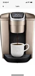 Defective Keurig 5000331196 Cup Coffee Maker Brushed Gold G3D. Fixed Price $41.76.