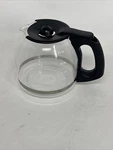 Mr Coffee 12 Cup Replacement Carafe G322YL Black/ Silver Glass Used. Fixed Price $12.87.